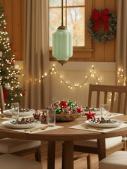 Eloise Vintage inspiriertes gewelltes Milchglas-Anhänger - modernes Akzentlicht für Küche und Schlafzimmer